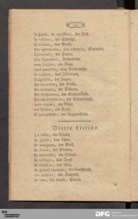 Vierte Lection.