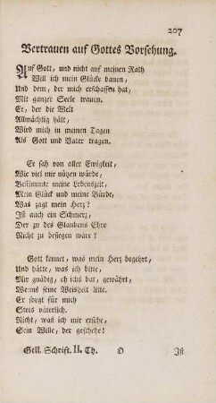 Vertrauen auf Gottes Vorsehung