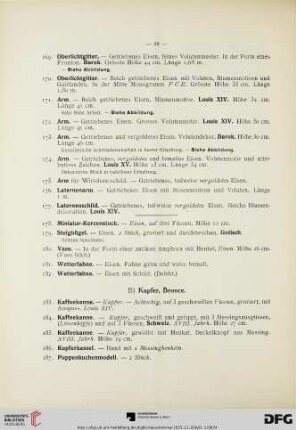B. Kupfer, Bronce (Nr. 183-197)
