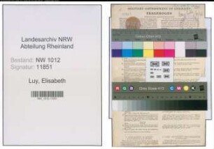 Entnazifizierung Elisabeth Luy , geb. 07.06.1893 ()