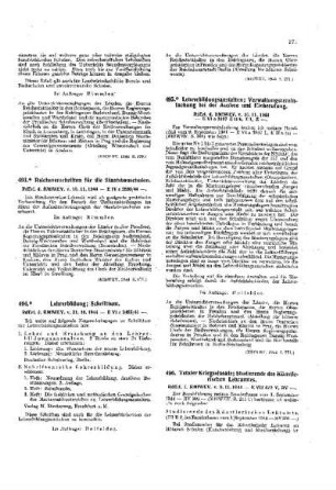 Totaler Kriegseinsatz; Studierende des Künstlerischen Lehramtes : [Amtliche Erlasse] ; [Amtlicher Teil]