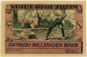 Geldschein / Notgeld, 20 Milliarden Mark