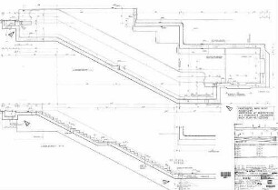 Stuttgart Hbf: Längsschnitte Treppe H 12 B/A S-Bahn Baulos 3