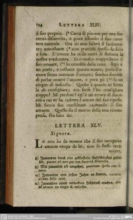 Lettera XLV. Signora