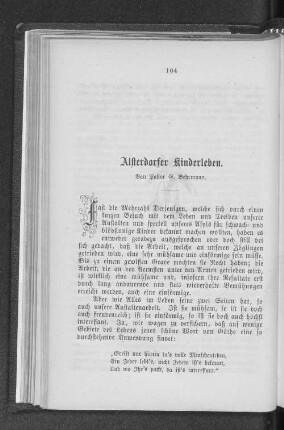 Alsterdorfer Kinderleben.