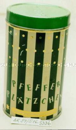 Blechdose für "Bahlsen PFEFFER PLÄTZCHEN"