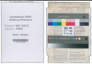 Entnazifizierung Johann Koch , geb. 01.07.1888 (Hausmeister)