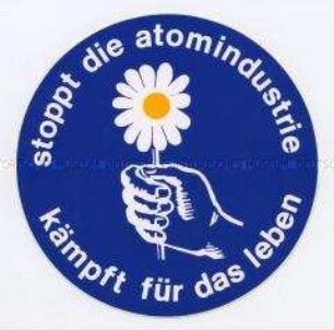 Aufkleber (groß) gegen Atomindustrie