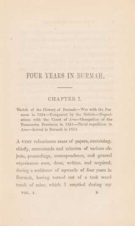 Chapter I. Sketch of the history of Burmah ...