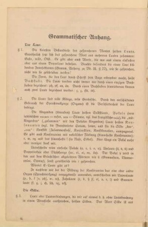 Grammatischer Anhang