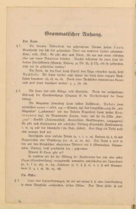 Grammatischer Anhang
