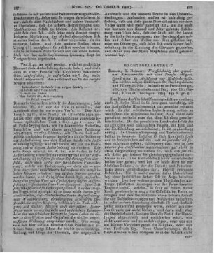 Neigebaur, J. D. F.: Vergleichung des gemeinen Kirchenrechts mit dem Preußischen allgemeinen Land-Recht in Ansehung der Ehehindernisse. Berlin: Reimer 1823