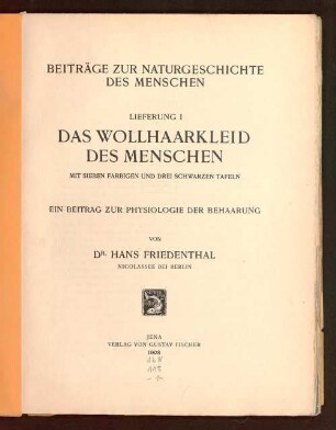 Das Wollhaarkleid des Menschen