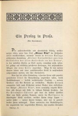 Gesammelte Schriften : Kleine Kulturbilder aus d. Volksleben d. alten Kaiserstadt an d. Donau, 2. Wiener Luft : kleine Culturbilder aus d. Volksleben d. alten Kaiserstadt an der Donau
