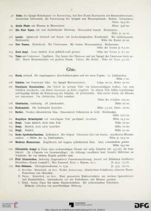 Glas (Nr. 105-132)