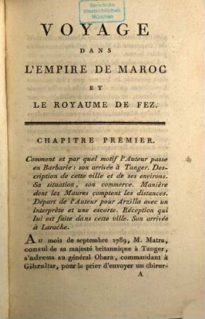 Voyage dans l'empire de Maroc