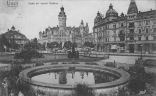 Leipzig: Partie mit neuem Rathaus