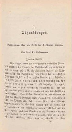 179-215 Reflexionen über den Geist des christlichen Cultus
