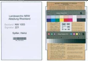 Entnazifizierung Heinz Spiller , geb. 15.07.1917 (Arbeiter)