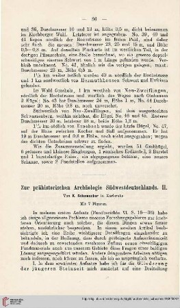 8: Zur prähistorischen Archäologie Südwestdeutschlands, II.