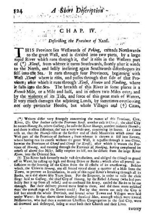 Chap. IV. Of the province of Xansi