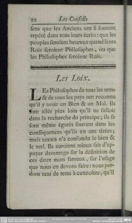 Les Loix