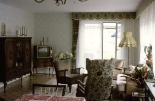 Wohnzimmer in einem Bungalow