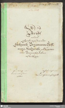 Bericht von dem Grubengebaeude Gesegnete Bergmanns Hoffnung Fundgrube zu Obergruna in der Bergamts-Refier Freiberg - 18.7086 4.