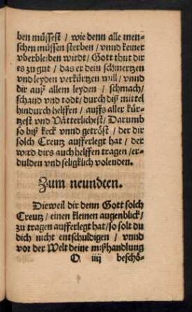 Zum neundten.