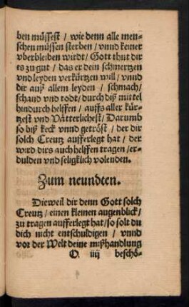 Zum neundten.