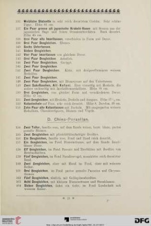 D. China-Porzellan (Nr. 154-182)