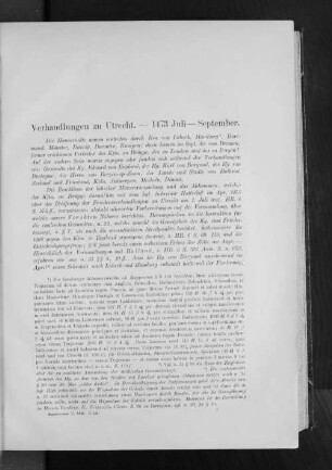 Hansetage 1473 - 1476.