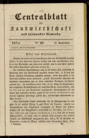 1835. No. 26. 25. September
