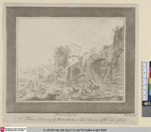 [Landschaft mit Figuren und Vieh; Landscape with figures and cattle]