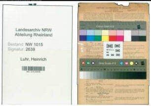 Entnazifizierung Heinrich Luhr , geb. 02.11.1890 (Justizangesteltler)