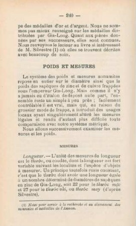 Poids et mesures