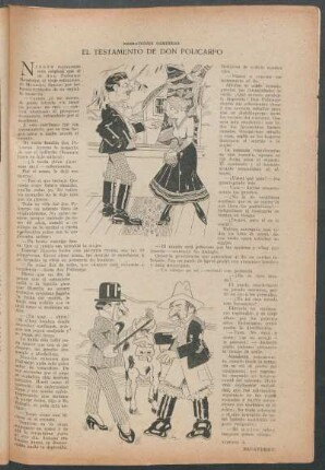El testamento de don Policarpo : Narraciones camperas