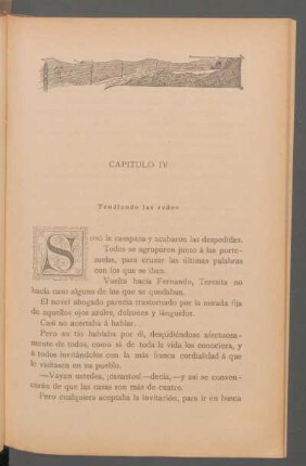 Capítulo IV - Tendiendo las redes