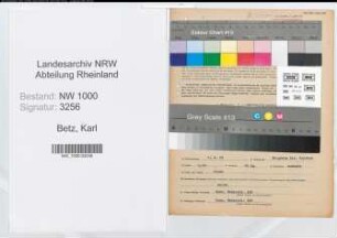 Entnazifizierung Karl Betz, geb. 06.04.1909 (Prediger)