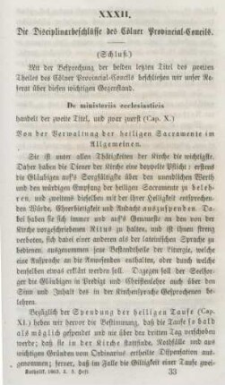 513-539 Die Disciplinarbeschlüsse des Cölner Provincial-Concils : Schluß