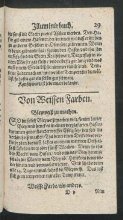 Von Weissen Farben.
