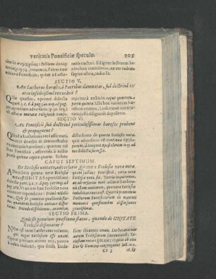 Caput Septimum. De Ecclesiae unitate, adversario Quinta Ecclesiae verae nota.