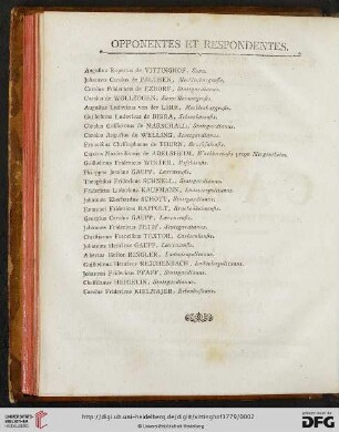 Opponentes et respondentes
