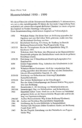 Hummelsbüttel 1950-1999