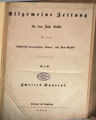 Allgemeine Zeitung. 1848, 4 - 6