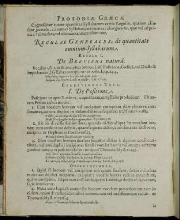 Regulae Generales , de quantitate omnium Syllabarum