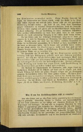 Was ist von den Fortbildungsschulen nicht zu erwarten?