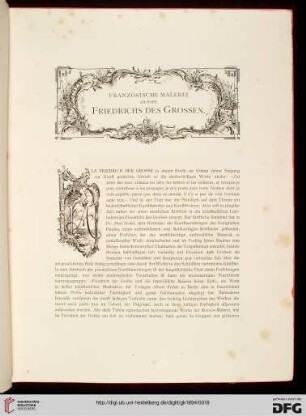 Französische Malerei am Hofe Friedrichs des Grossen