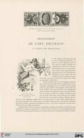 2: Enseignement de l'art décoratif à l'École des Beaux-Arts, [1]