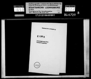 Oberamtliche Gefängnisse, Allgemeines